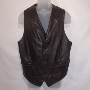 Vintage Villa Classico Men's Leather Vest sz L